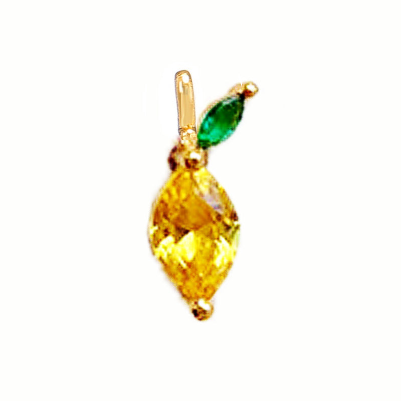 Fashion Creative Fruit Gold Plated Color Earrings