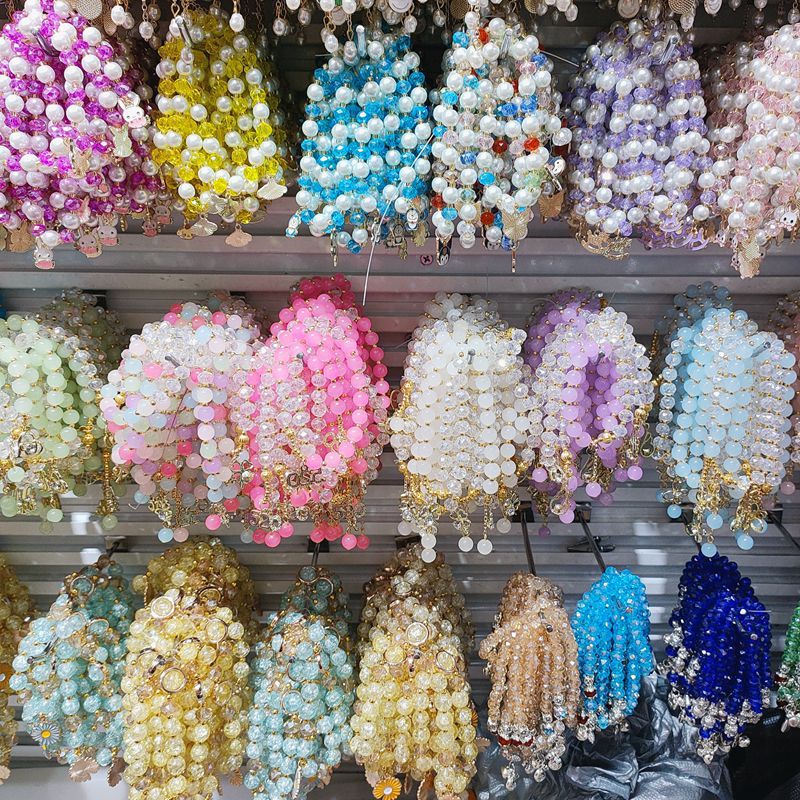 Style Colorful Crystal Multiple Cute Flowers Small Fresh Bracelets