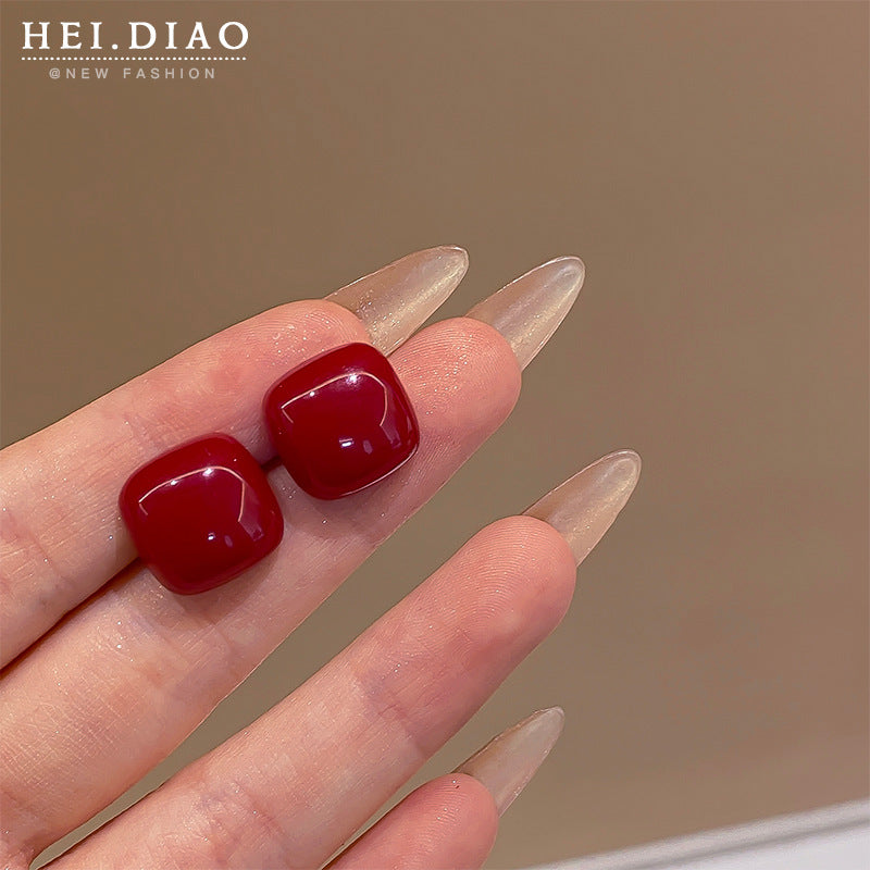 Women's Retro Love Cherry Wine High Sense Rings