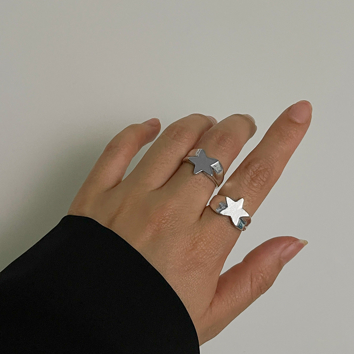 Style Niche Three-dimensional Star Spicy Beautiful Rings