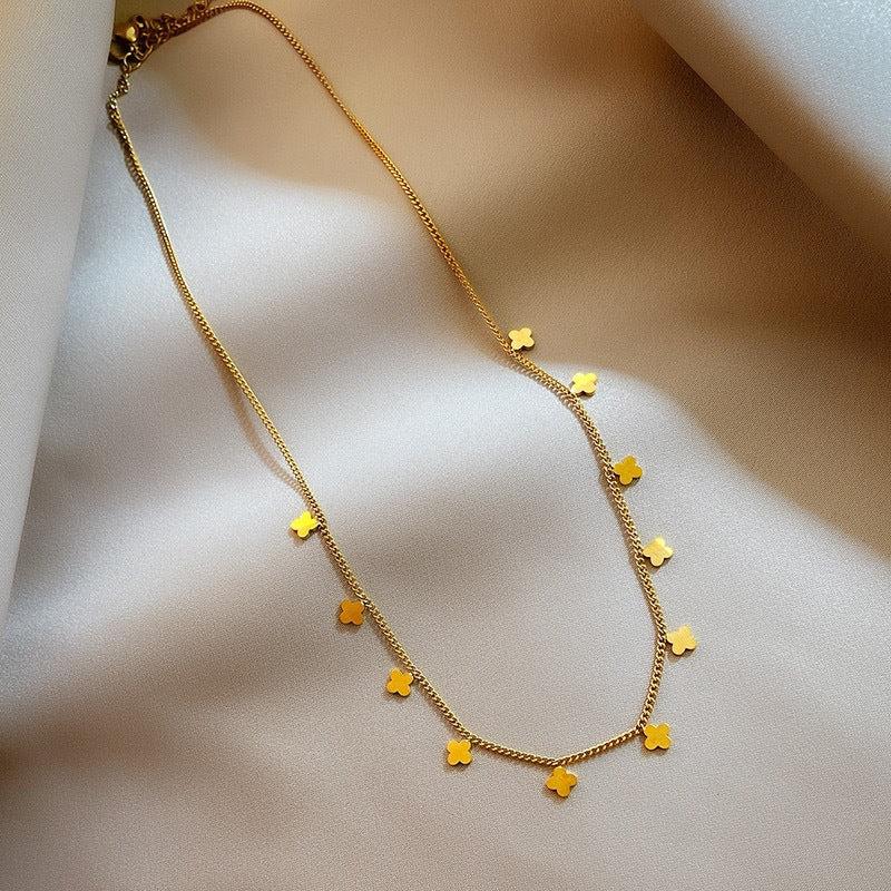 Women's Titanium Steel No Fading Butterfly Light Luxury High-grade Sexy Necklaces