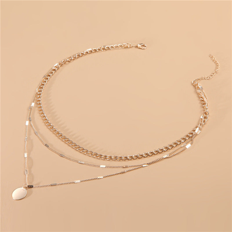 Women's & Men's Ornament Clavicle Chain Short Sweater Crystal Necklaces