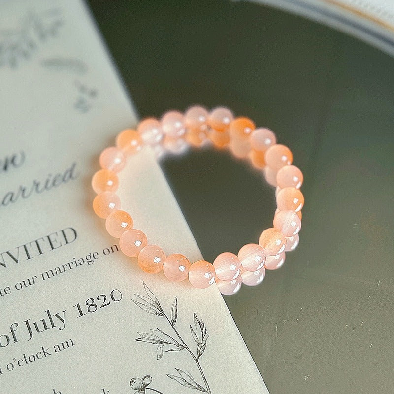 Purple Crystal Female Pliable Temperament Rosary Decompression Hand Bracelets