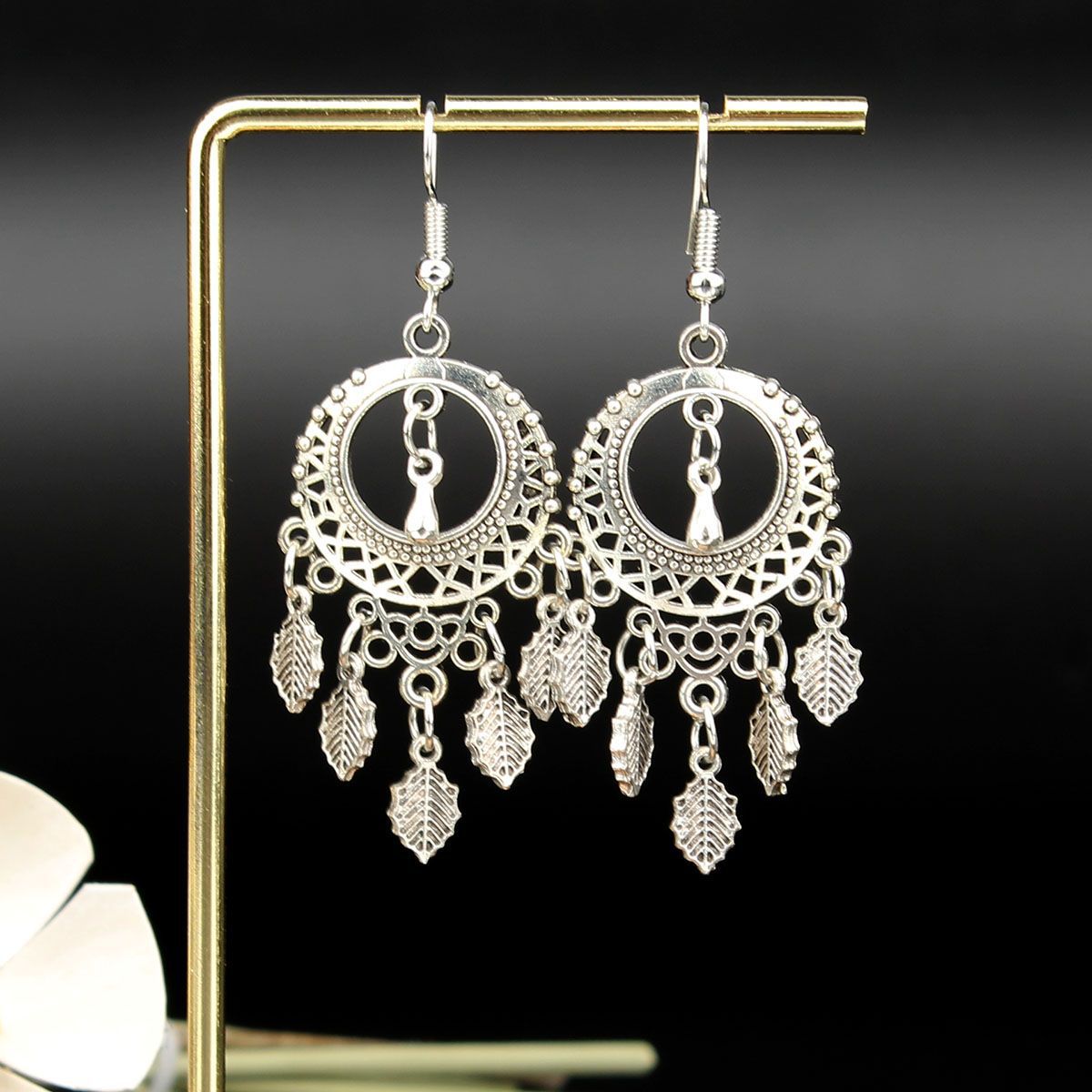 Chinese Style Retro National Miao Sier Earrings