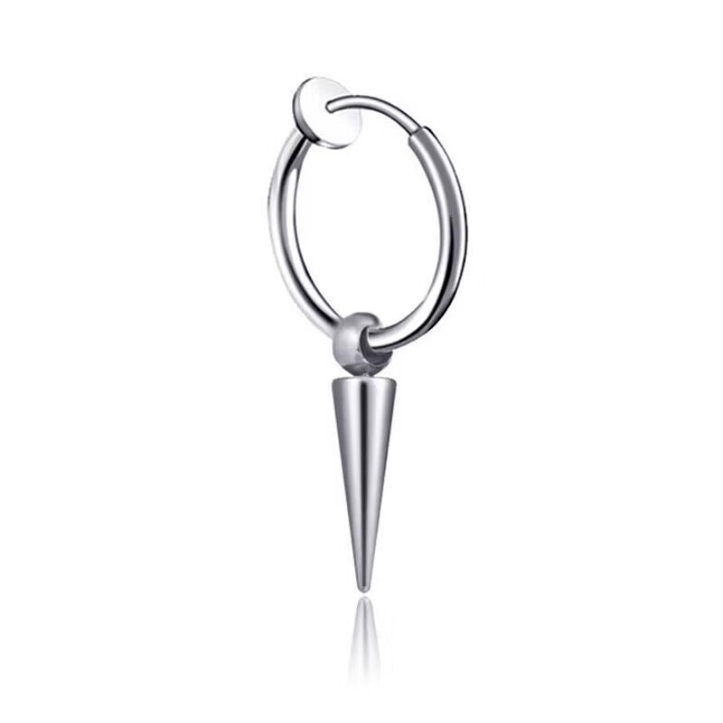 Spring Ear Clip Male Tassel Female Earrings