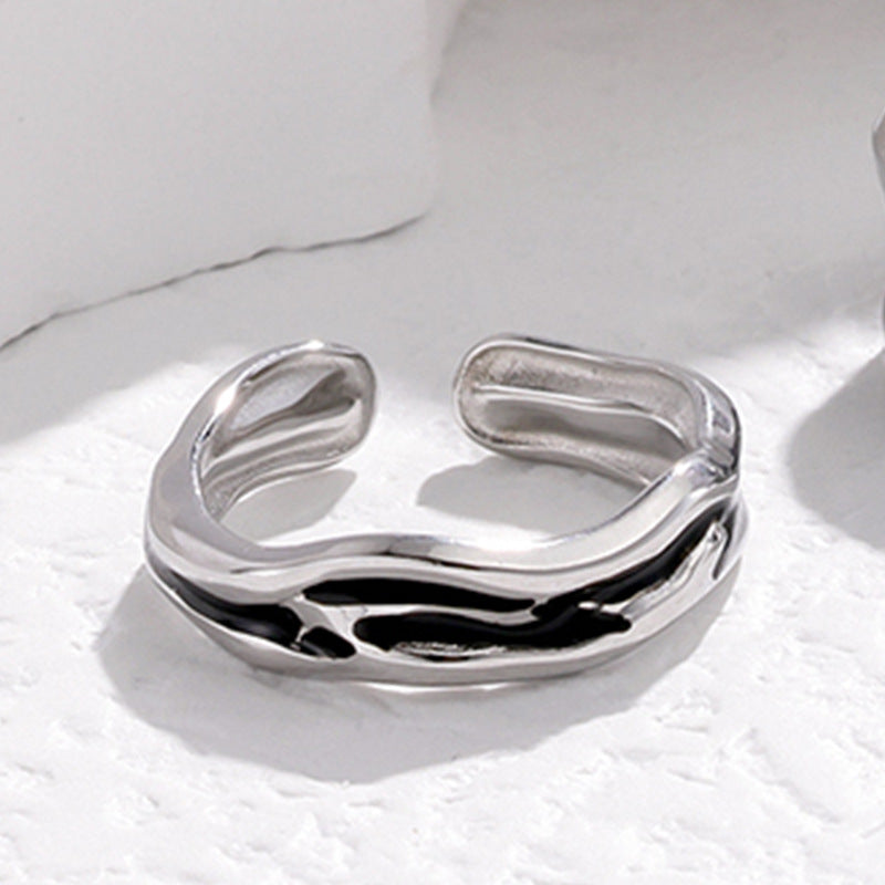 Dripping Oil Titanium Open-end Pairs Can't Quit Rings