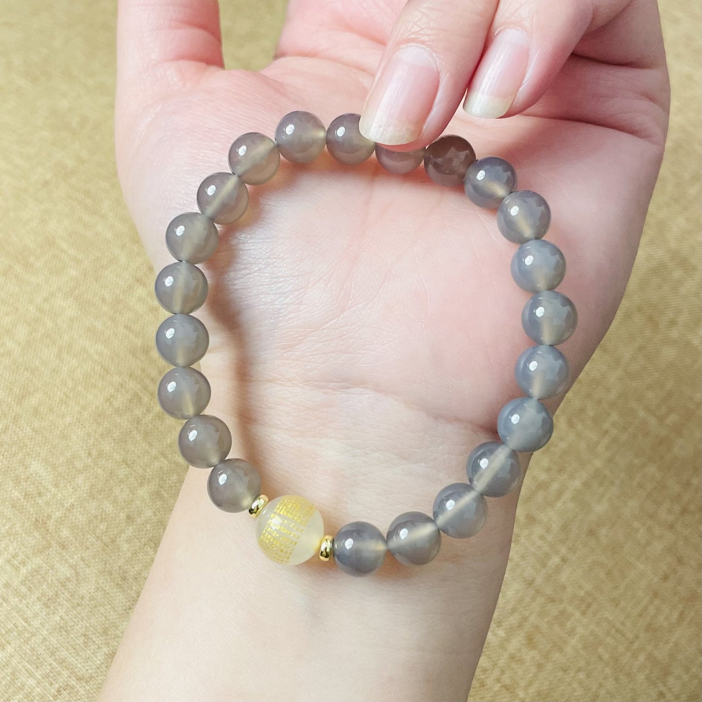 Crystal Agate Handmade Beads Lotus Seedpod Bracelets