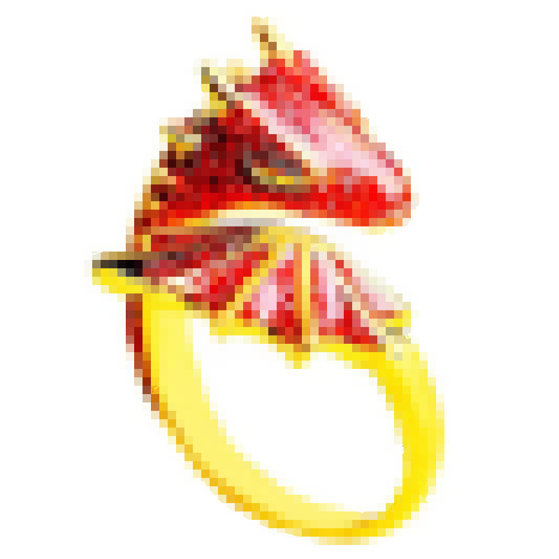Retro Small Flying Dragon Fashion Unique Design Dark Rings