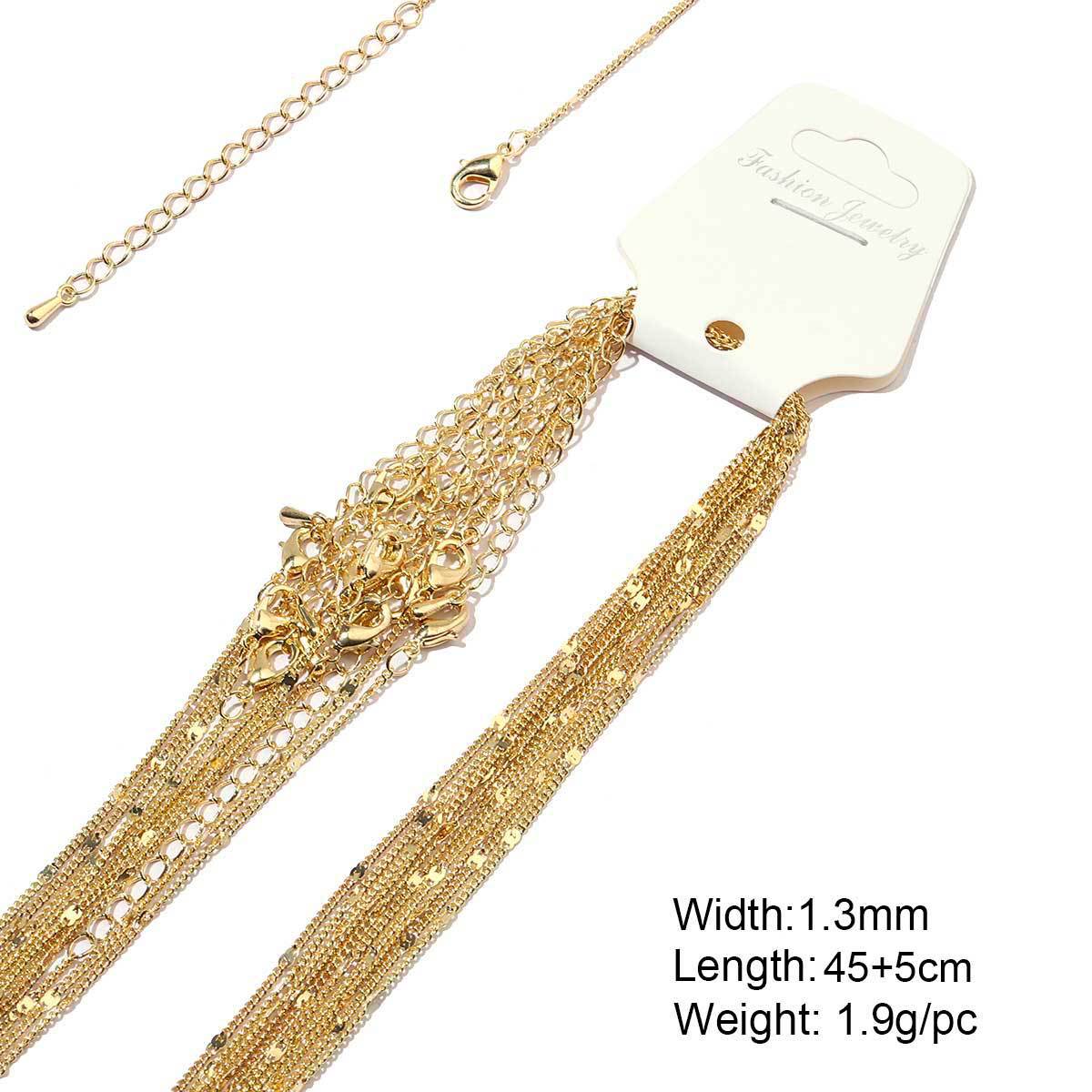 Women's Real Gold Color Retention Ball Bead Necklaces