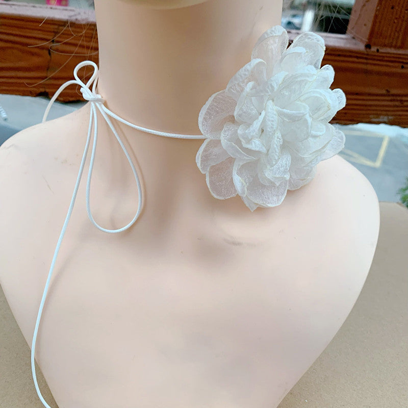 Women's Drop Tassel Pearl Double Layer Temperament Clavicle Chain Necklaces