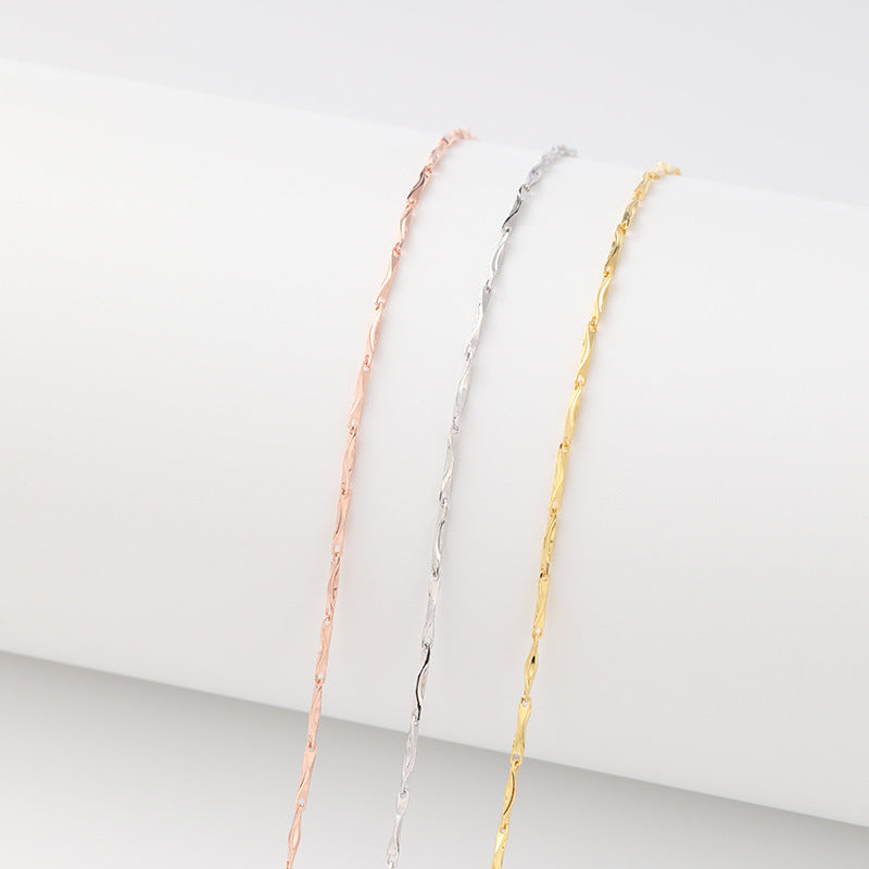 Starry Sky Snake Bones Chain Melon Seeds Necklaces
