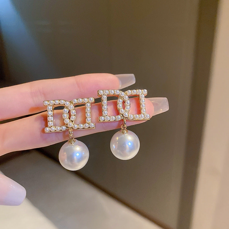 Luxury Mermaid Pearl Fashion High Sense Earrings