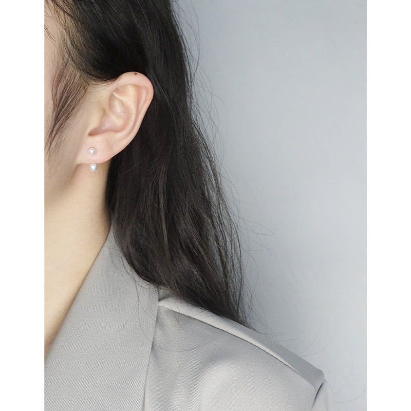 Women's Style Special Interest Light Luxury Design Sense Minimalist Sterling Earrings