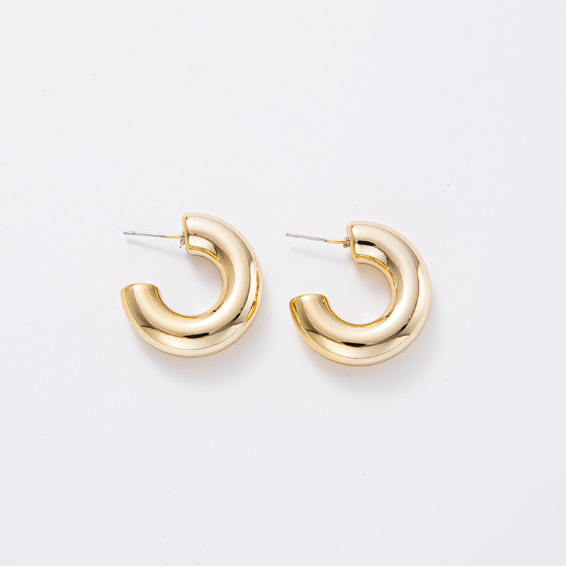 Shaped Electroplated Simple Acrylic Personalized Ear Earrings