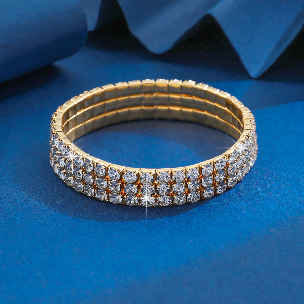 Affordable Luxury Fashion Zircon Elastic Rhinestone Bracelets