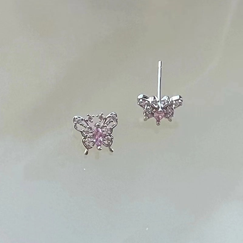 High-grade Female Niche Vintage Pearl Flower Elegant Earrings