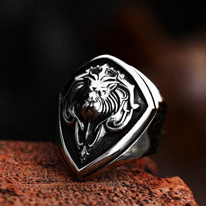 Lion's Head Vintage Animal Lion Titanium Rings