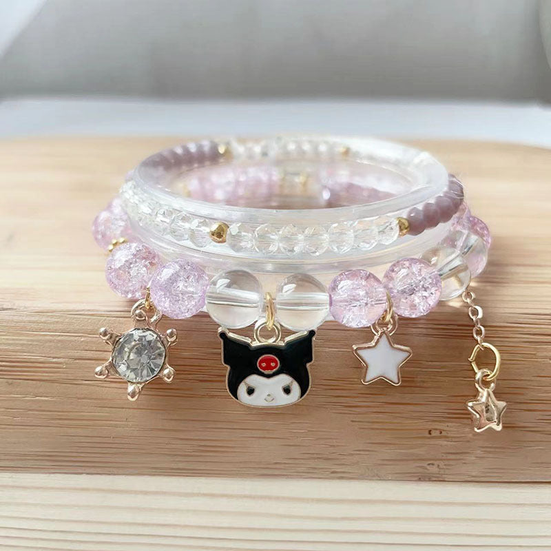 Summer Glass Chipping Beads Crystal Cute Bracelets