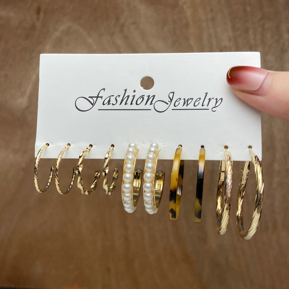 Pairs Creative Personality Leopard Print Flowers Shaped Rings