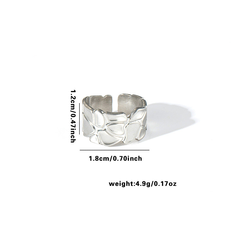 Simple Fashion Irregular Line Design Exquisite Rings