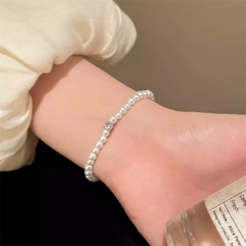 Zircon Female Korean Retro Elastic String Bracelets