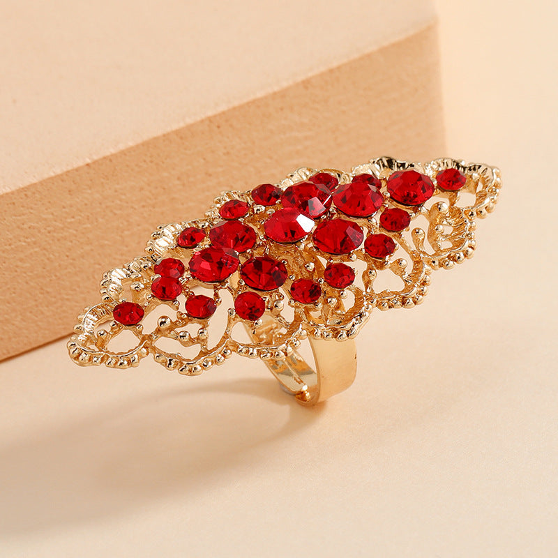 Fashion Simple Hollow Exaggerated Temperamental Creative Refined Design Rings