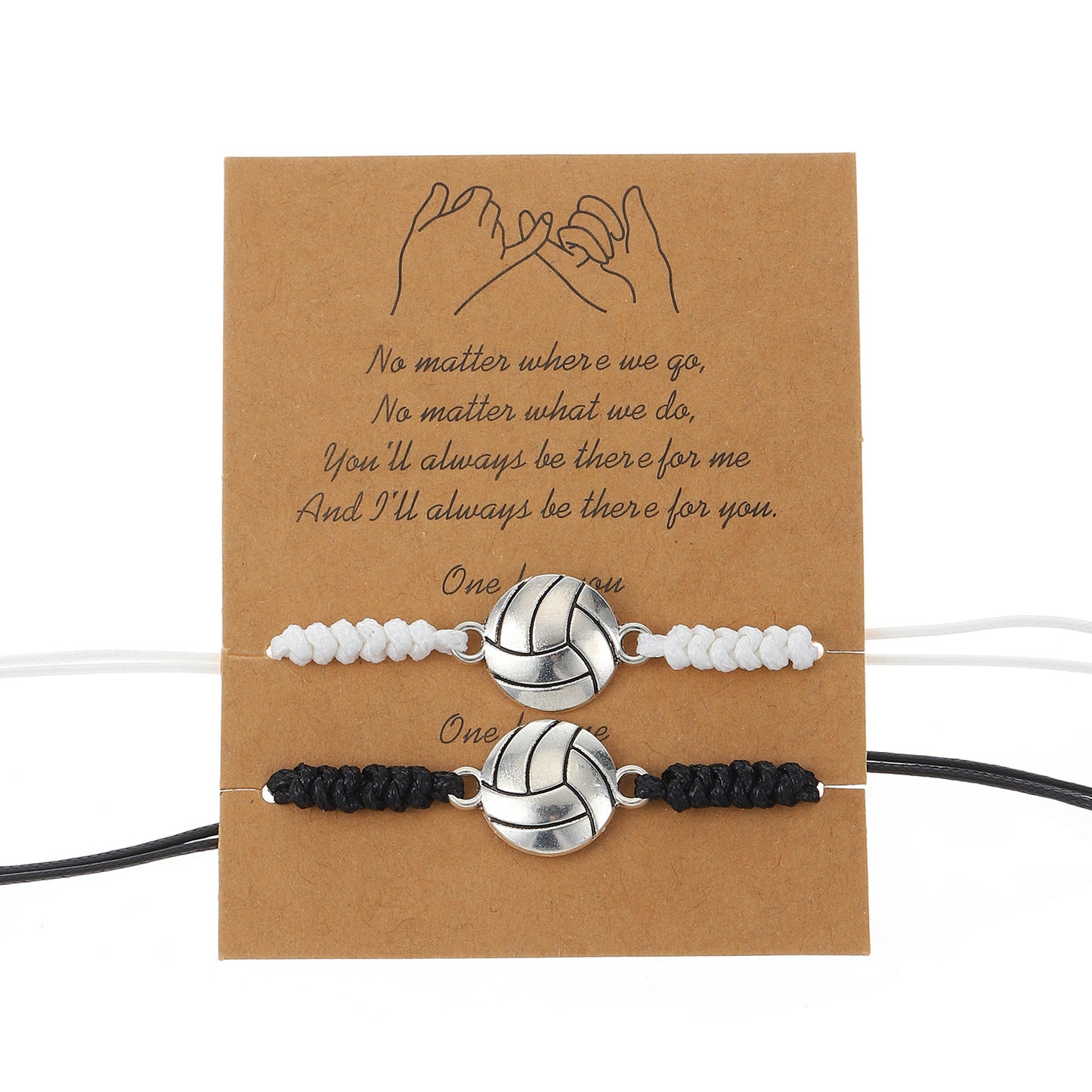 Pack Basketball Tennis Ball Woven Sports Bracelets