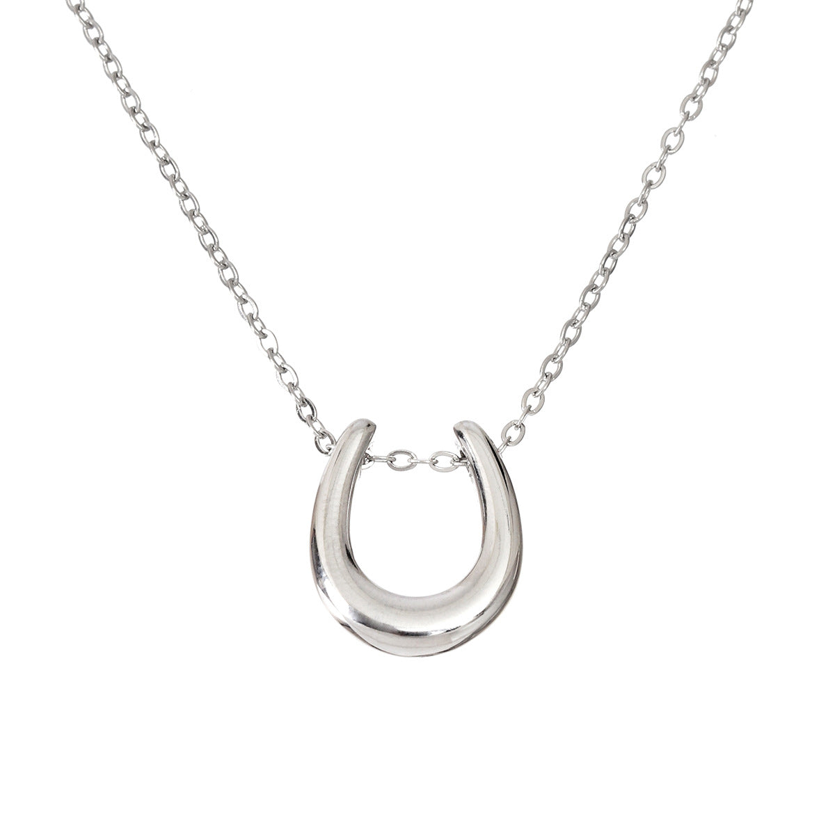 Women's Gold Cross Chain Golden Balls U-shaped Necklaces