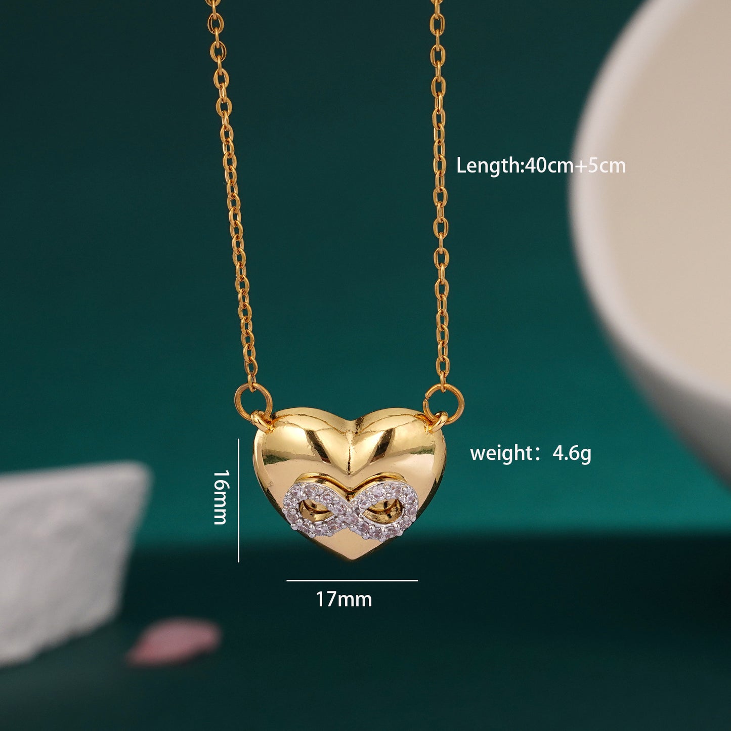 Women's Heart Butterfly Saturn Inlaid Zircon Versatile Personality Necklaces