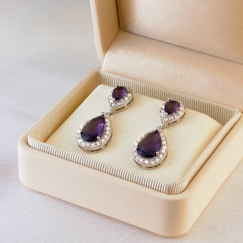 Women's Water Drop Ear Trendy Design High-grade Earrings