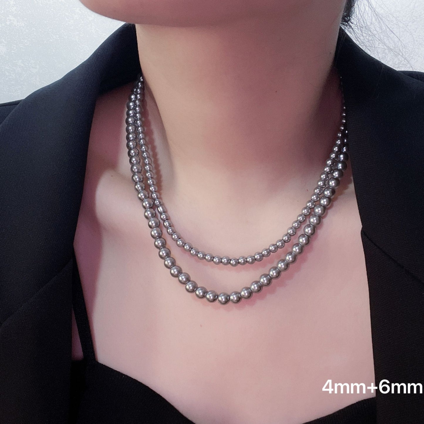 Women's Double Layer Twin High-grade Retro Home Clavicle Necklaces