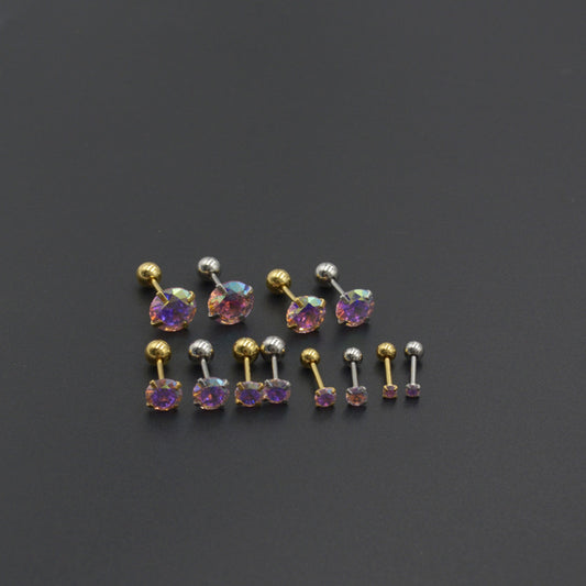 Ear Zircon Color Zirconium Bone Cochlear Ornament Earrings