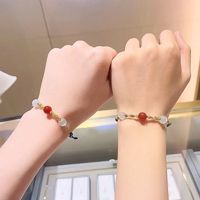Red Agate Female Fashion Couple Girlfriends Bracelets