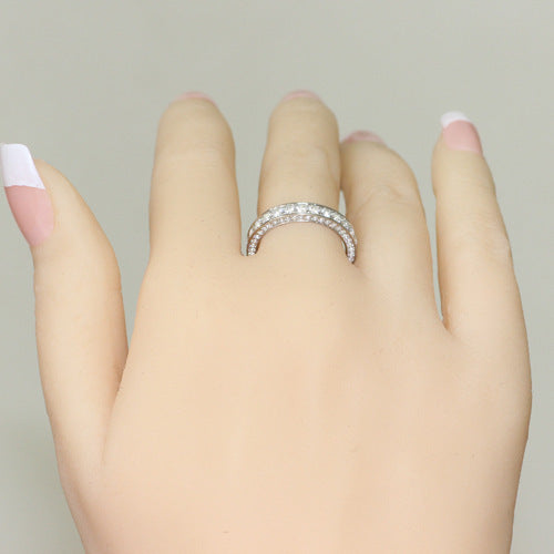 Women's Full Circle Alloy Rhinestone Ornament Fashion Rings