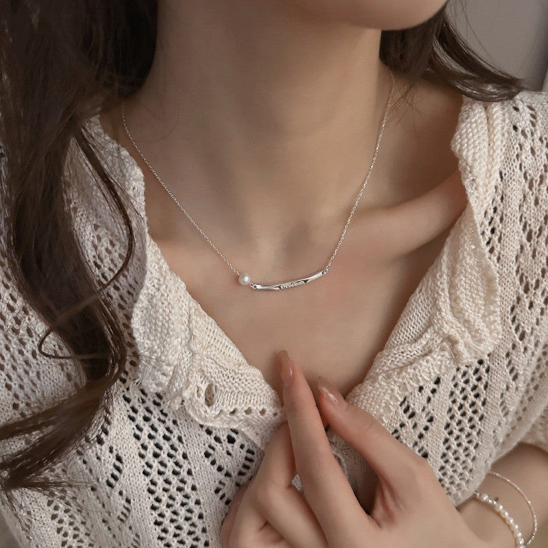 Jade Female Light Luxury Minority Clavicle Necklaces