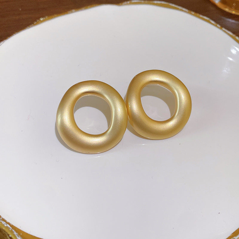 Sier High Sense All Match Fashion Earrings