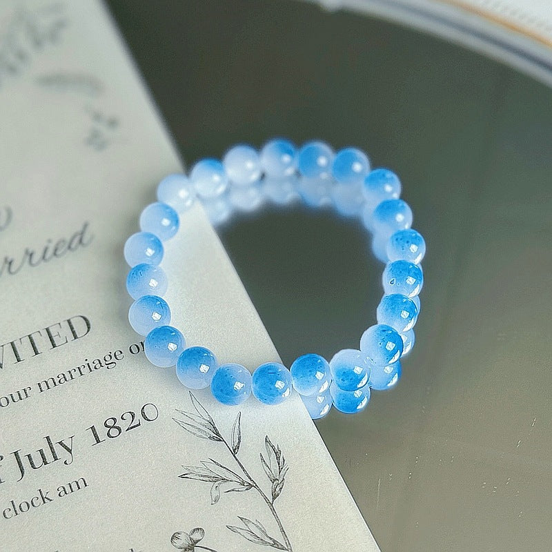 Purple Crystal Female Pliable Temperament Rosary Decompression Hand Bracelets