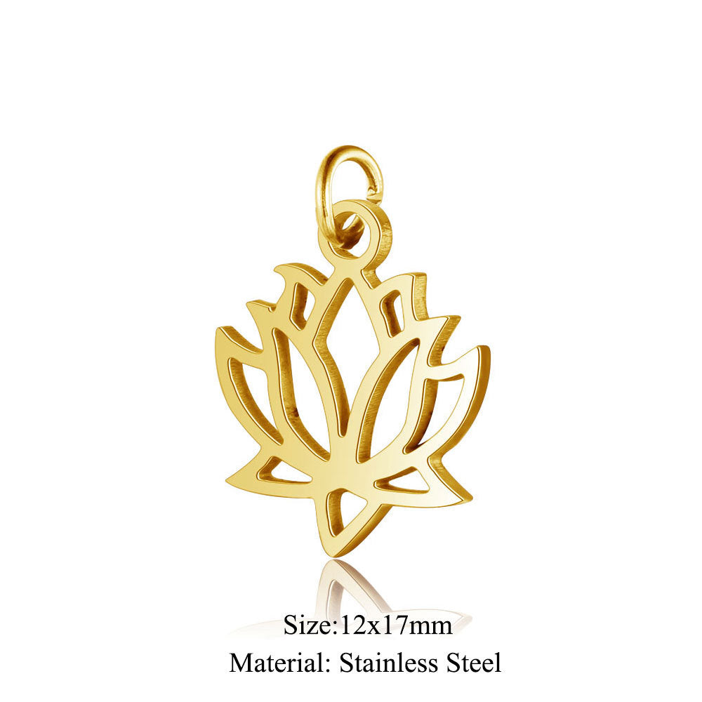 Small Five-pointed Star Elephant Cat Wings Lotus Pendants