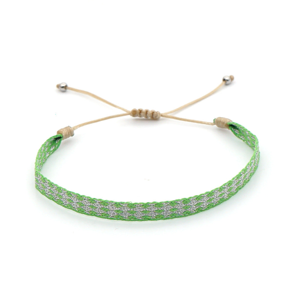 Women's South American Columbia Ethnic Style Webbing Bracelets