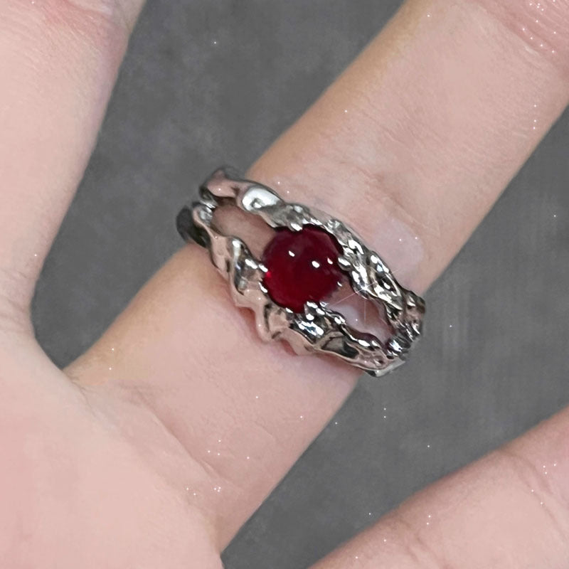 Punk Cross Butterfly Open-end Personality Female Rings