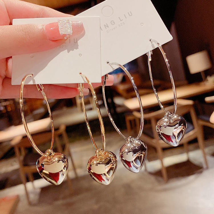 Graceful Ear Love Heart Peach Female Rings