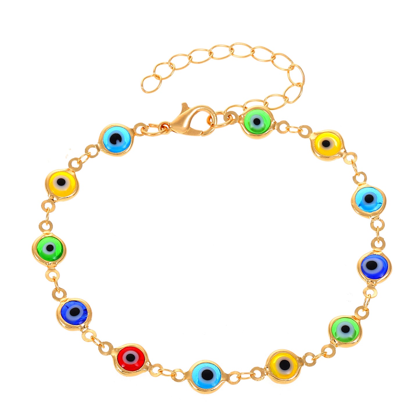 Women's Popular Devil's Eye Colorful Turkish Blue Bracelets