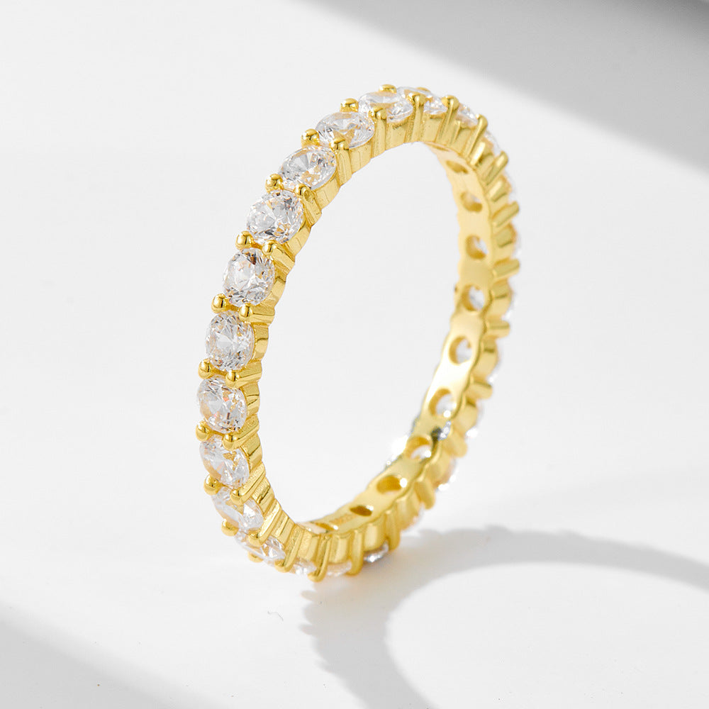 Sterling Sier Temperament Ladies Three-piece Set Rings