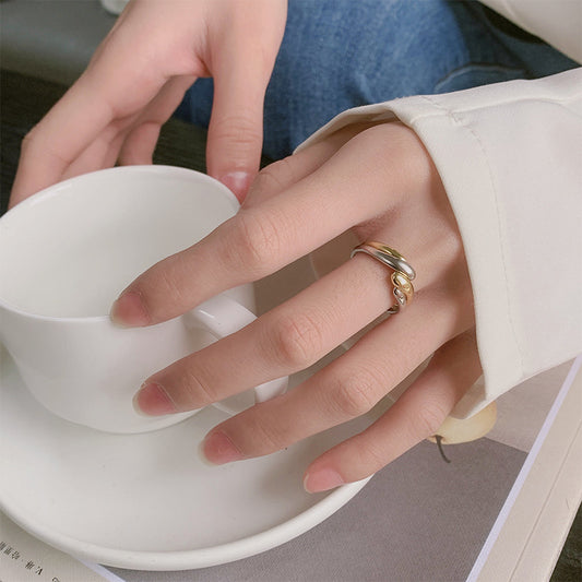 Fashion Twisted Wave Personalized Opening Creative Trendy Hip Rings