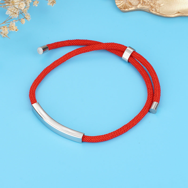 Material Stainless Steel Holiday Gift Advertising Small Titanium Bracelets
