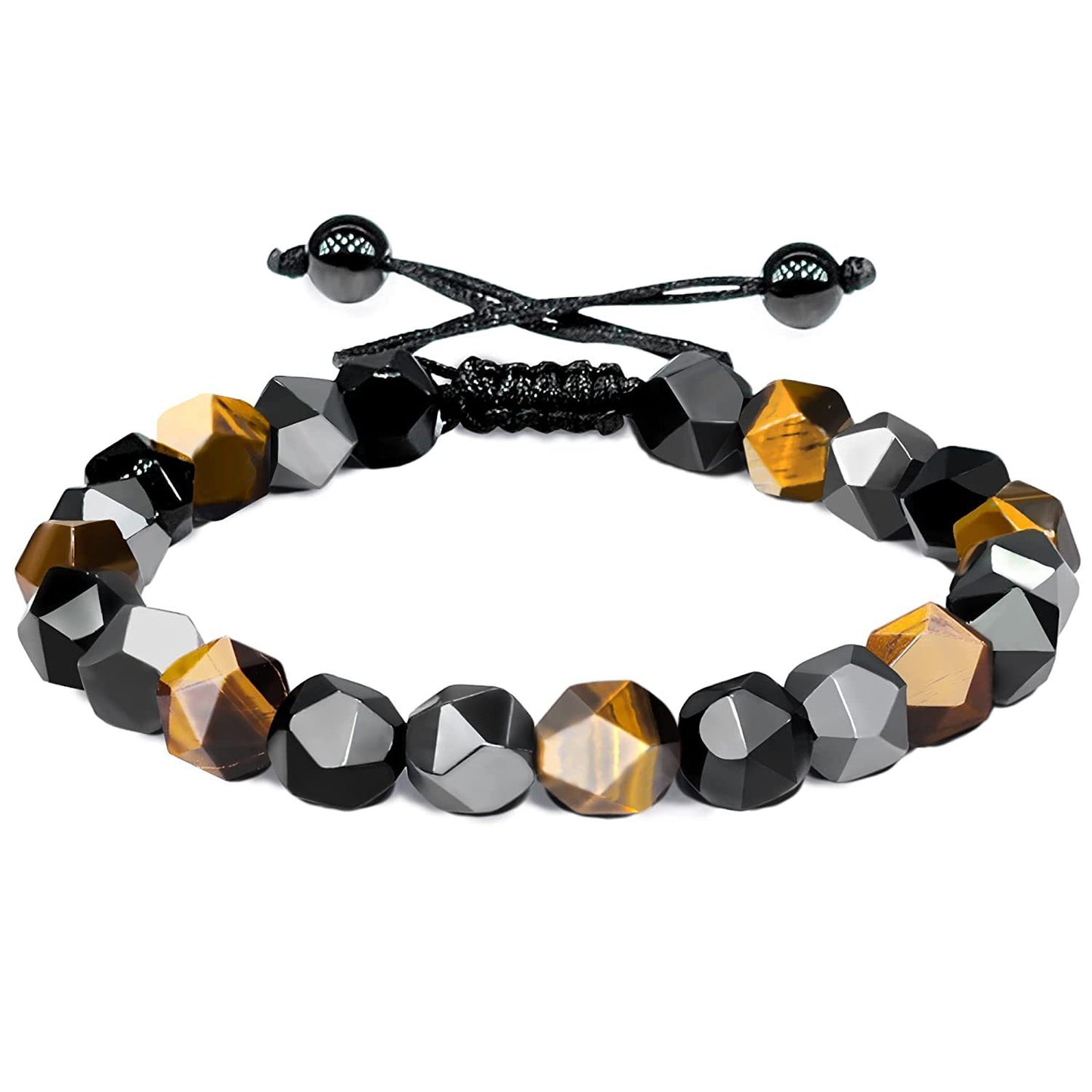Beads Hand-woven Natural Stone Cut Angle Bracelets