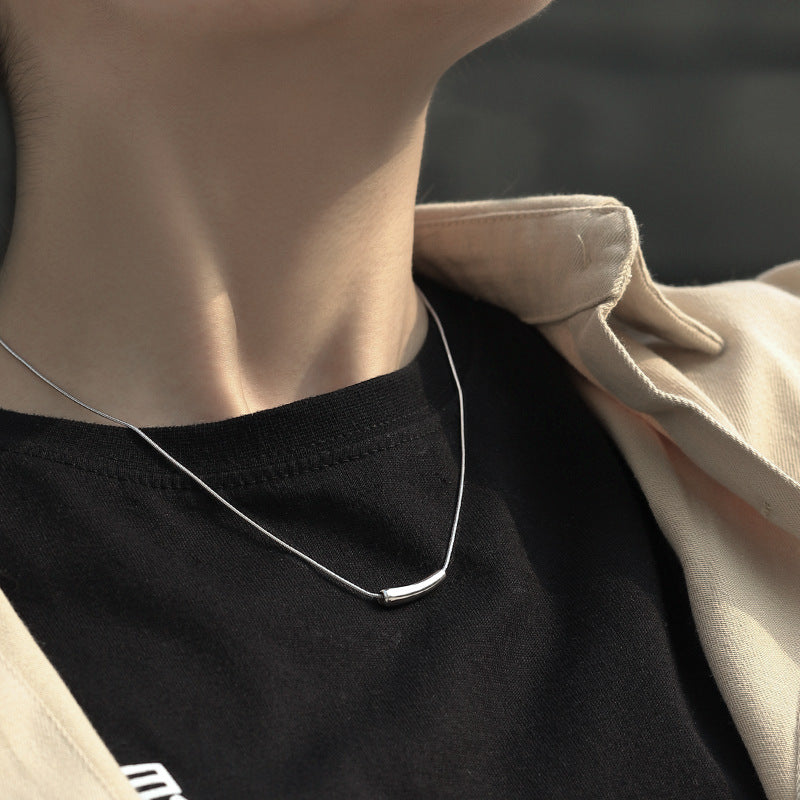 Eggplant Clavicle Chain Titanium Steel Female Necklaces