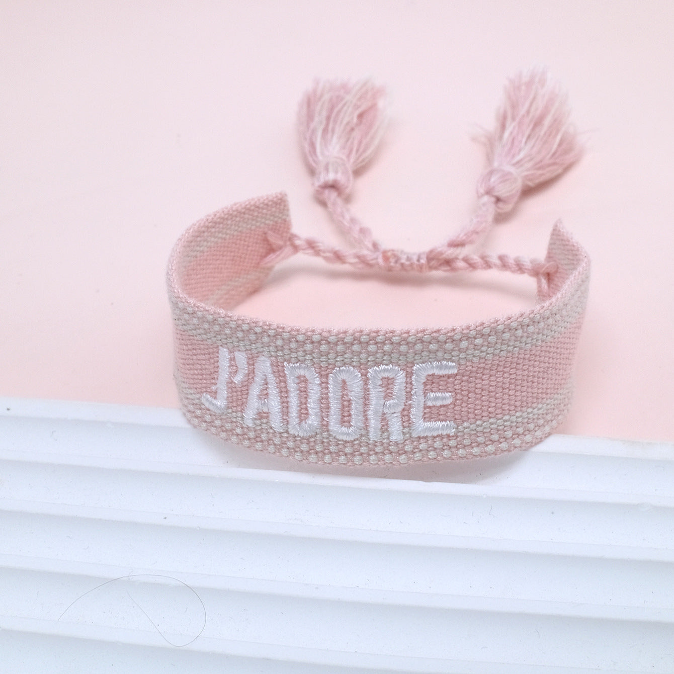 Replaceable Home Letter Handmade Weave Vintage Tassel Bracelets