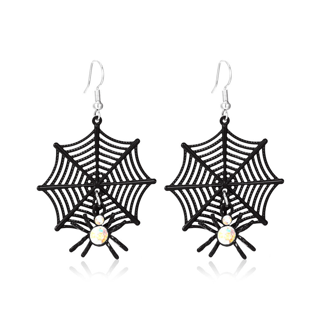 Alloy Funny Fun Ghost Pumpkin Spider Earrings