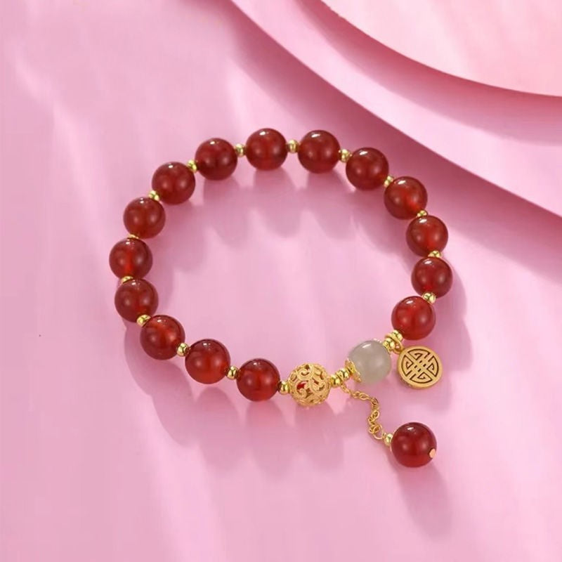 Agate Retro Ethnic Wind Fish Purse Bracelets